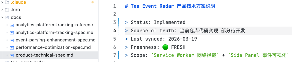 Documentation structure demo